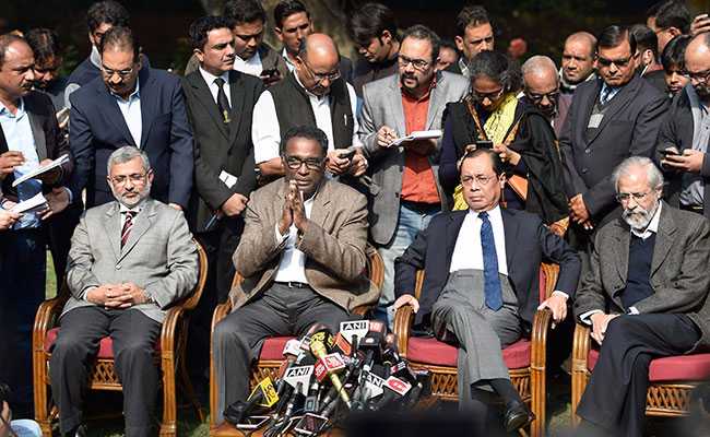 Supreme Court Judges read the obituary of the Justice System of the country